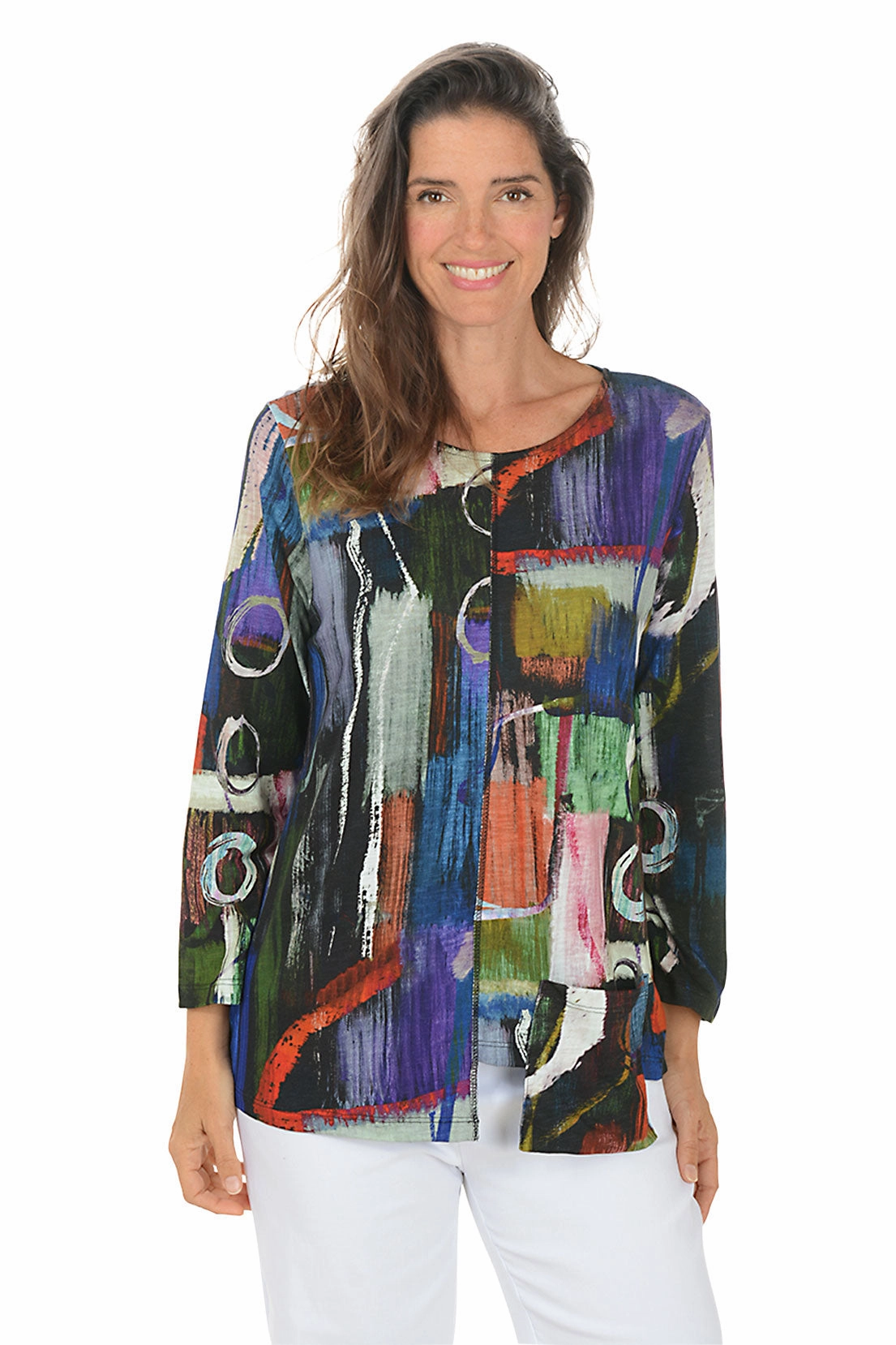 Anti Pilling Barcelona Single Pocket Stepped Hem Top