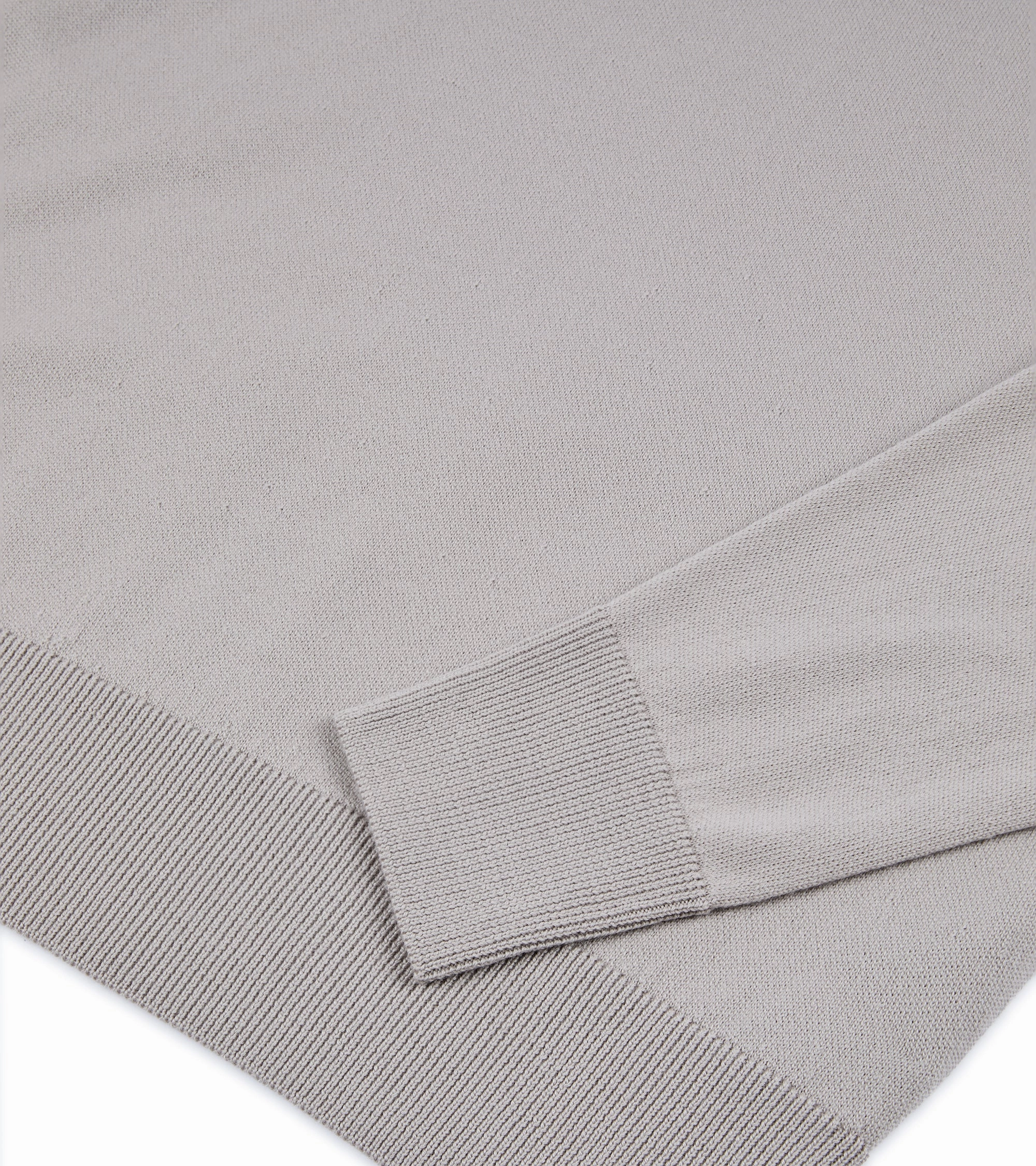 Barena Griego Basilio Merino Knit Sweatshirt: Grey EcoConscious Production Functional Piece