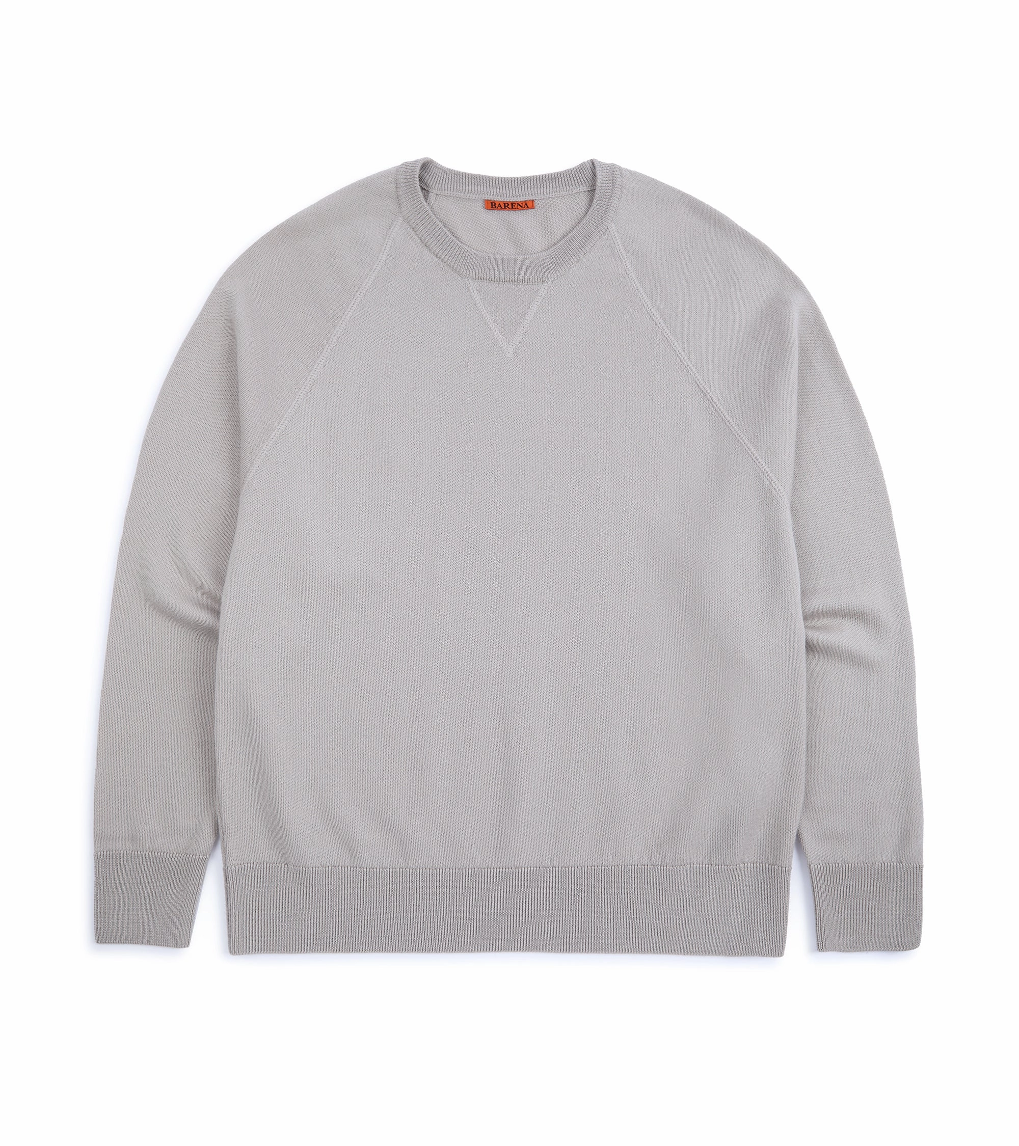 Temperature Regulating Knit Barena Griego Basilio Merino Knit Sweatshirt: Grey