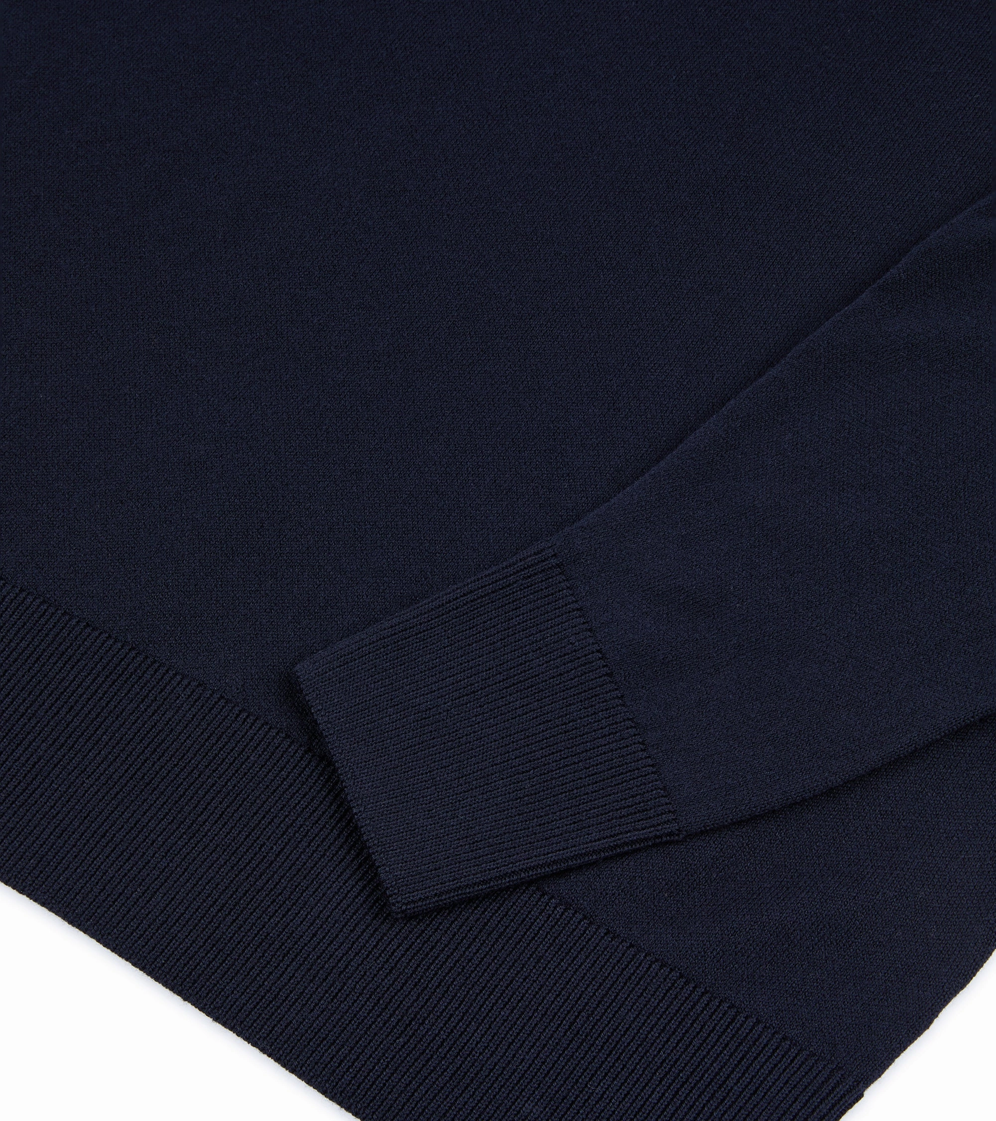Barena Griego Basilio Merino Knit Sweatshirt: Navy AntiSnag Surface