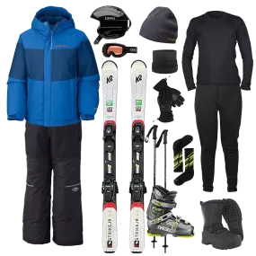 Columbia The Works Package w/ Bibs - Boy's Ski MultiPocketDesign