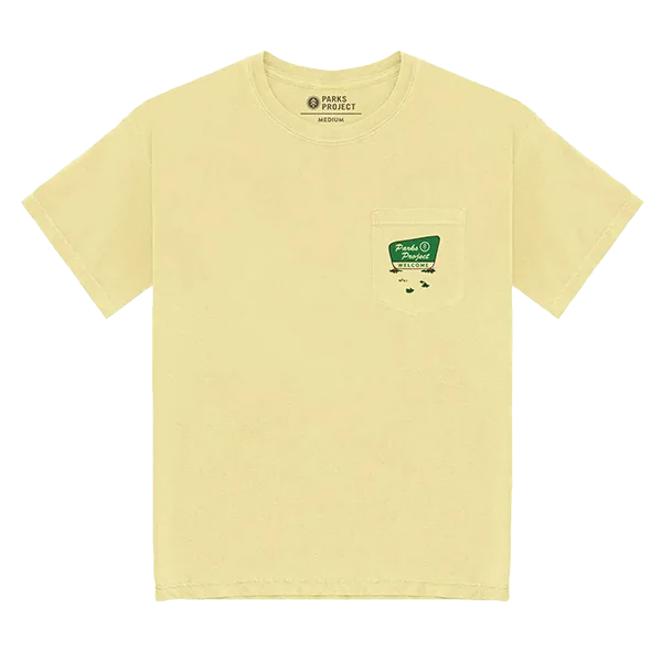 Comfy Layer Wear Daily Comfort Style Men's National Parks Welcome Pocket Tee