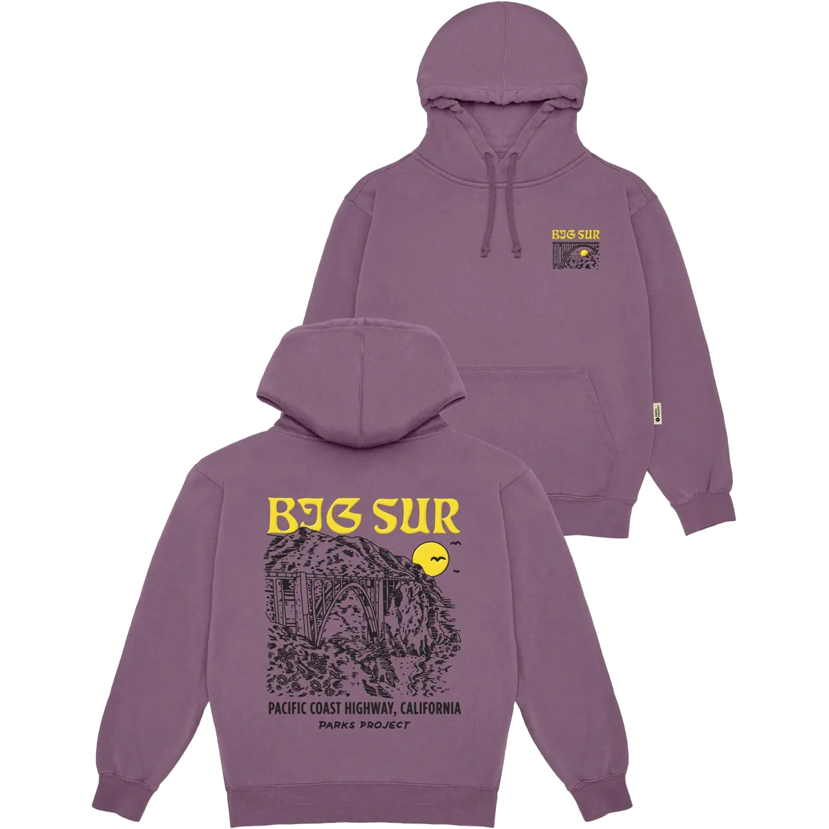 Outdoor Bold Comfy Hoodies Big Sur Puff Print Bridges Hoodie