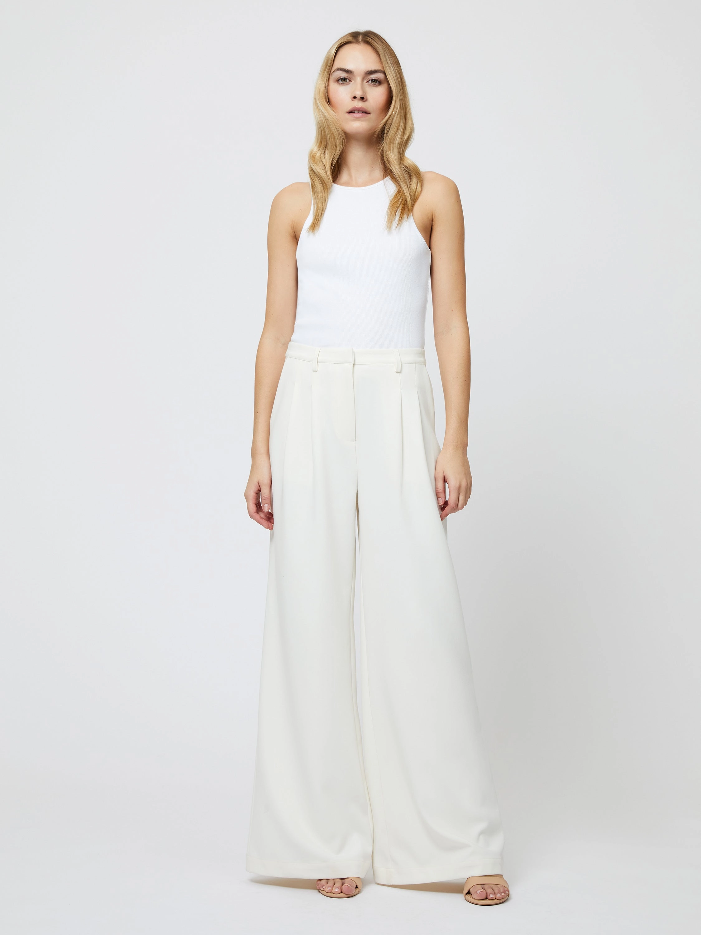 Azra Twill Pleated Trouser Slim-fit