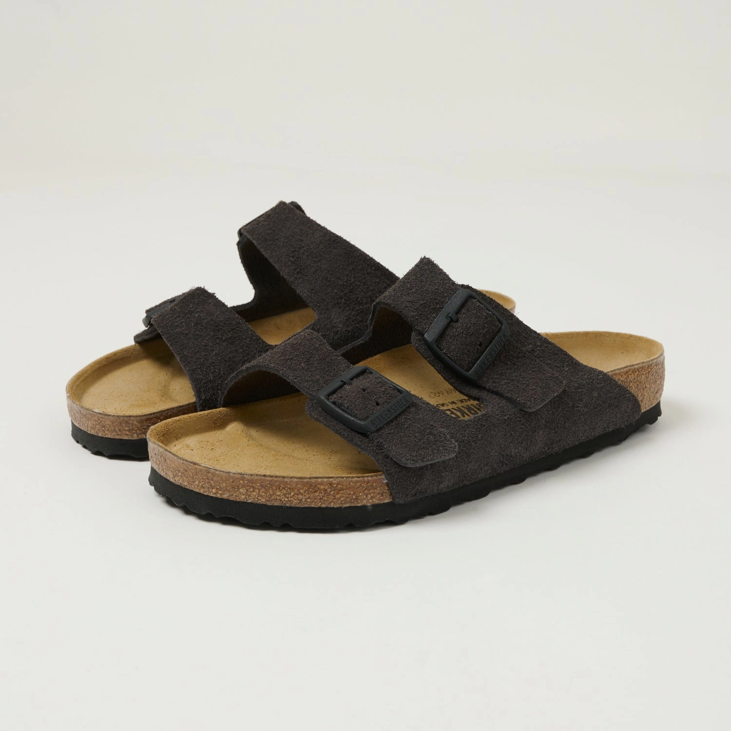 Birkenstock Arizona Suede Leather Sandal - Velvet Grey Rugged Traction Easy Flow