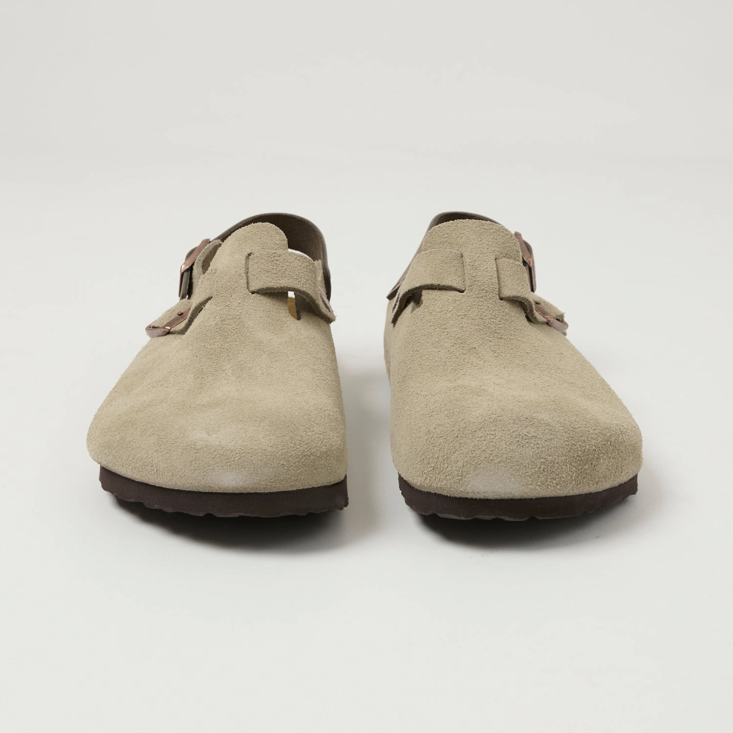 Slip On Style Birkenstock Tokio II Suede Shoe - Taupe