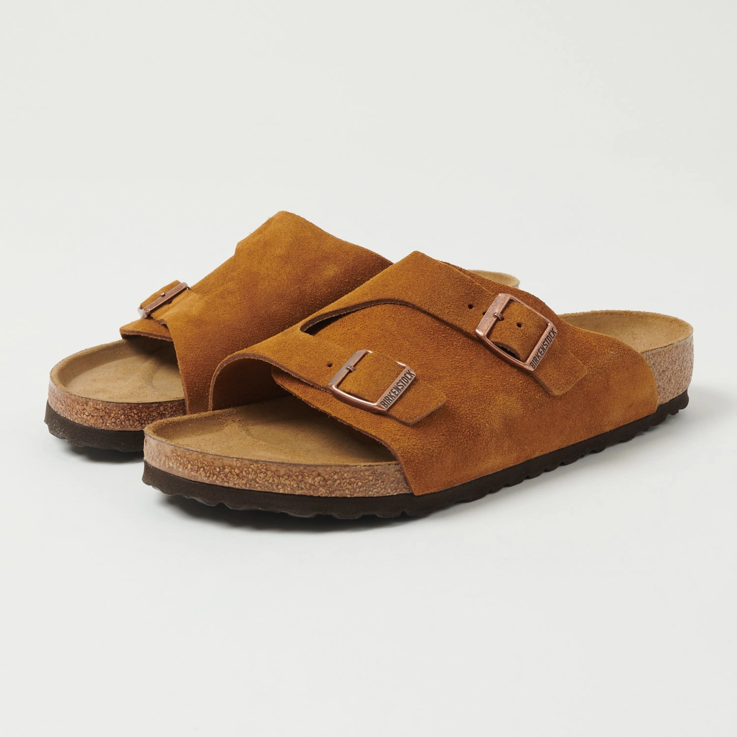 Anti microbial Birkenstock Z??rich Suede Leather Sandal - Mink
