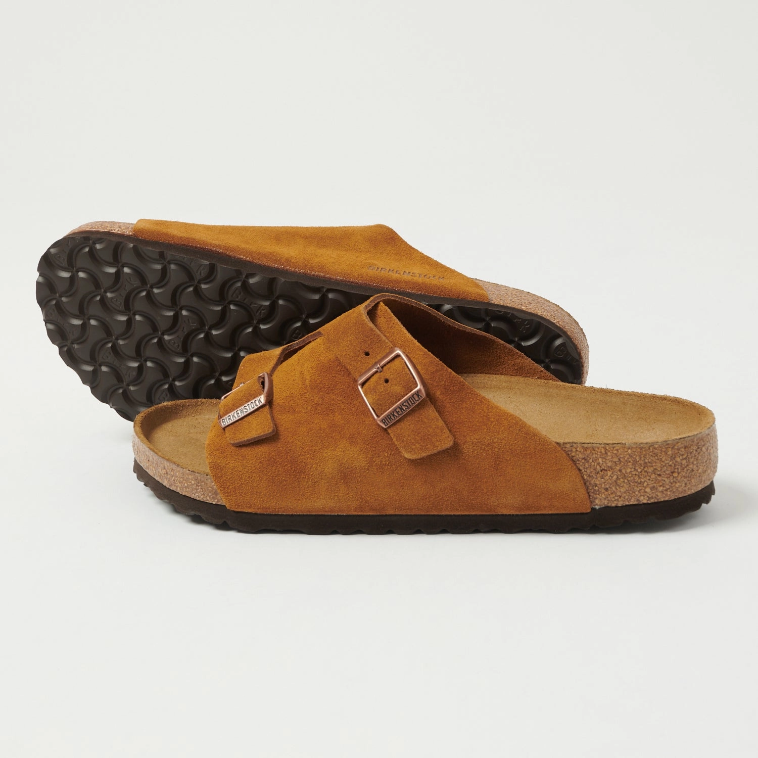Metal Shine Weekend Walk Birkenstock Z??rich Suede Leather Sandal - Mink