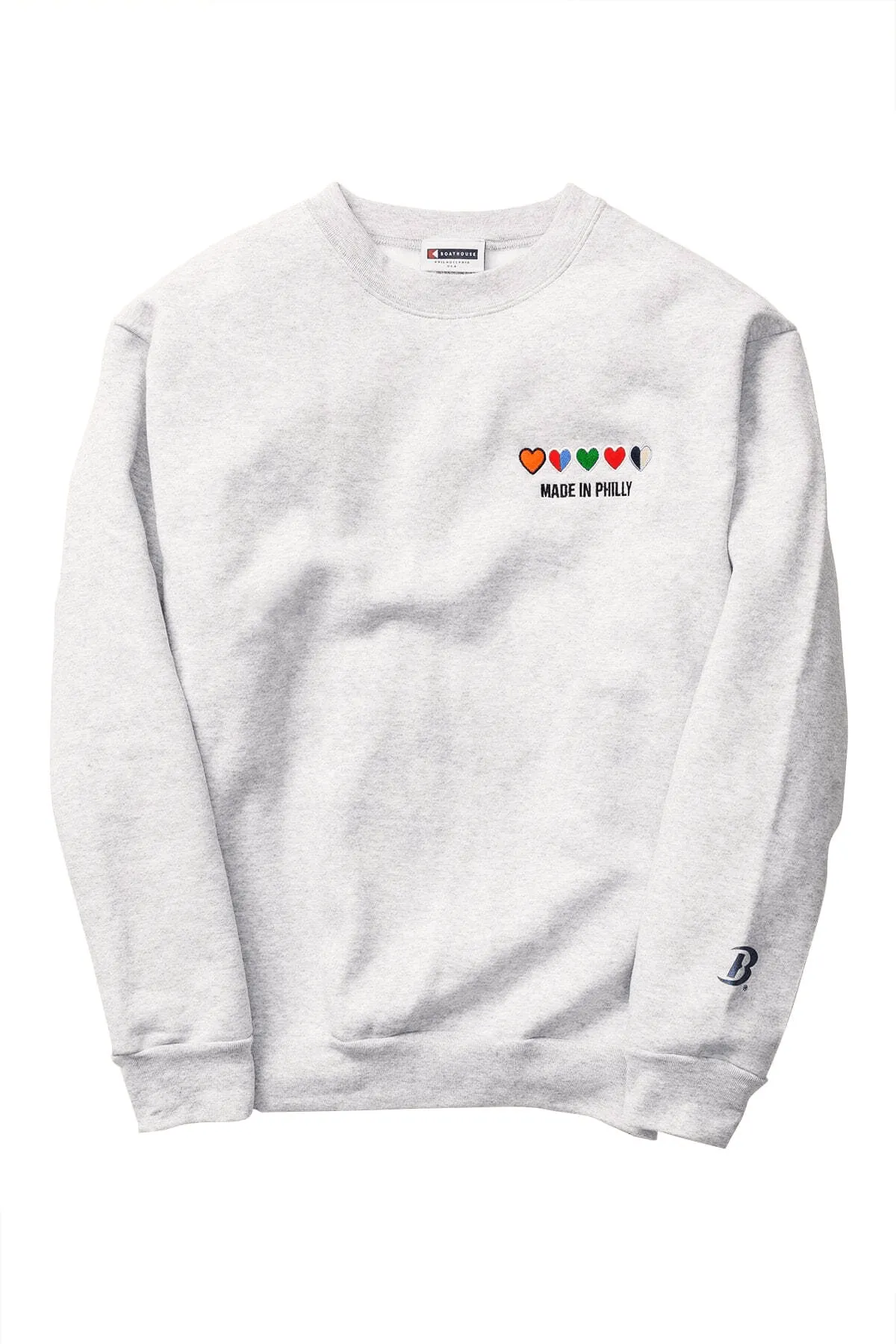 Reinforced Stitching Floral Motif BOATHOUSE Heartbeat Of Philly Crew