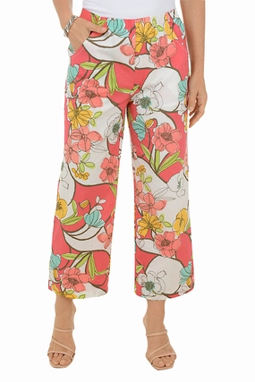 Comfy Cut Bold Floral Resort Crop Pant