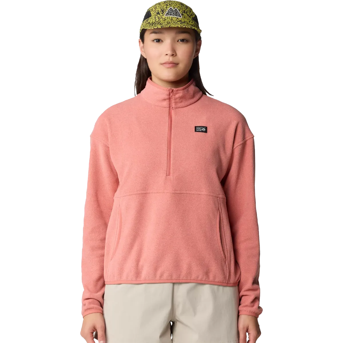 Bond Adjustable Drawstring Hood Women's Microchill Half Zip