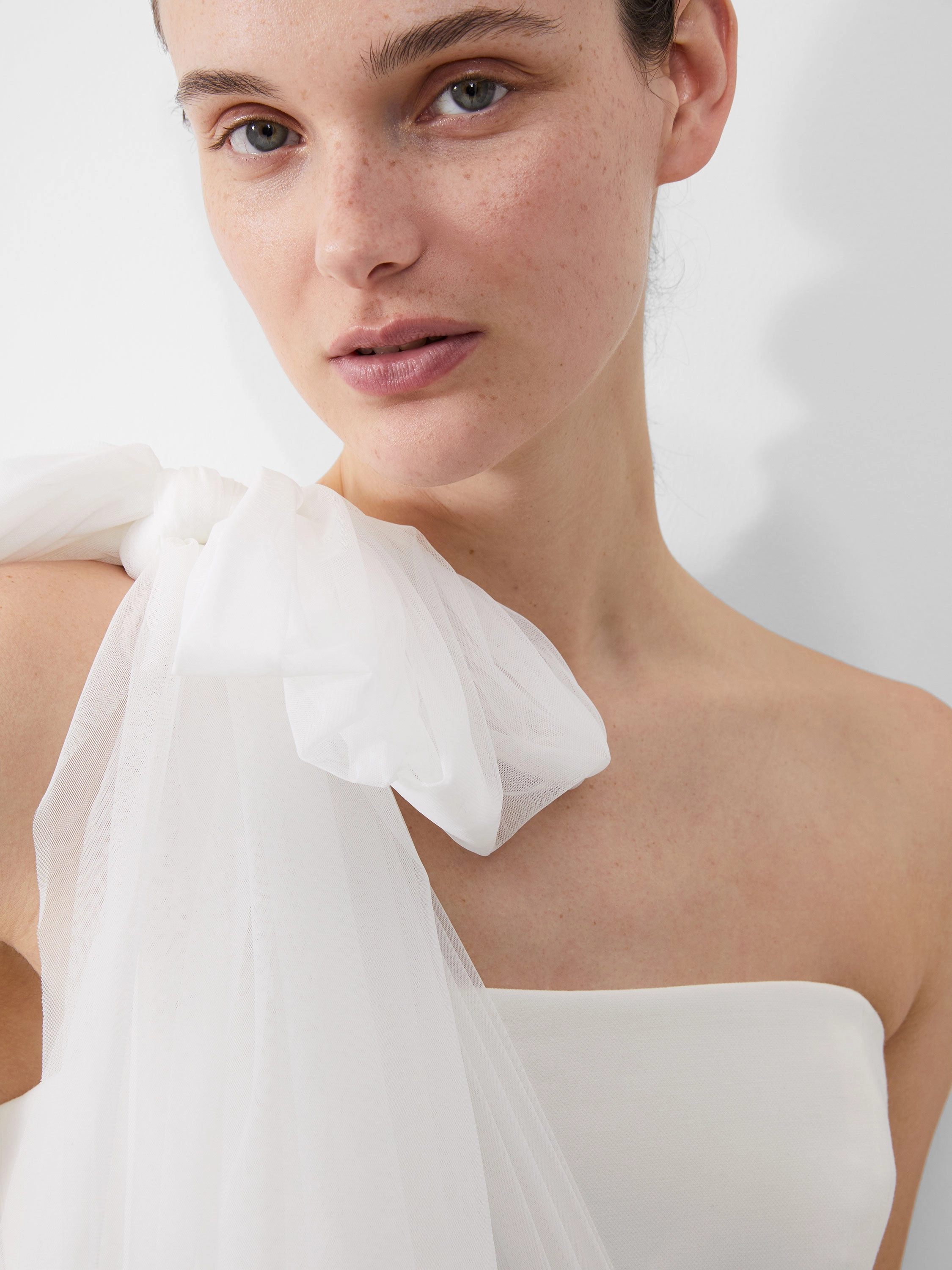 Whisper One Shoulder Tulle Dress Perfect Layers