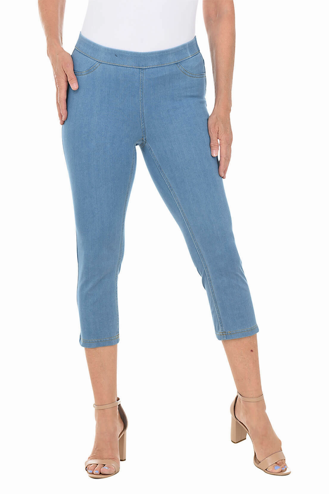 Pull-On Capri-Length Jegging ComfortWaistband SecureCargoPockets