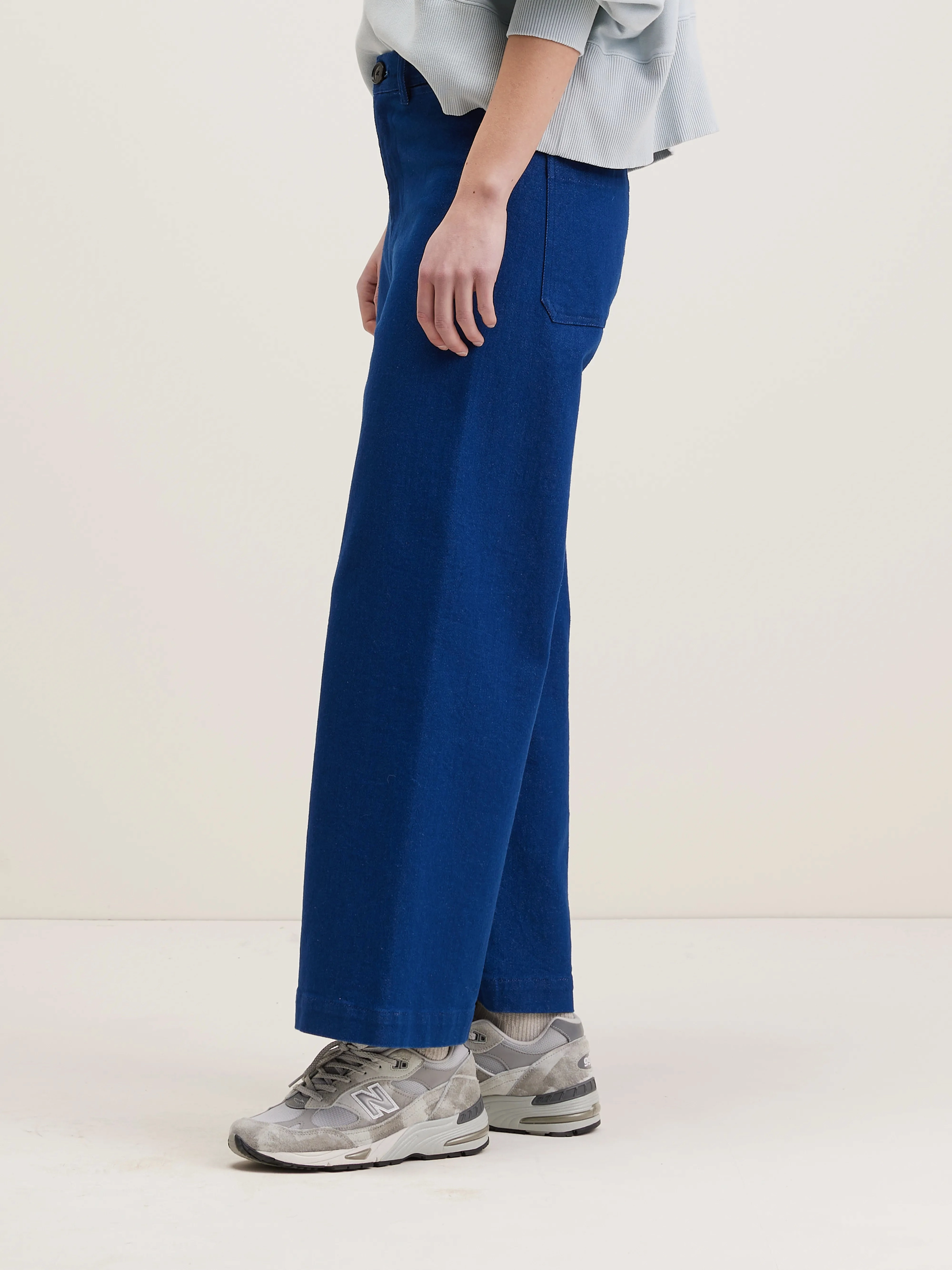 Minimal Shrinkage Fabric Lotan wide trousers (242 / W / ONE WASH)