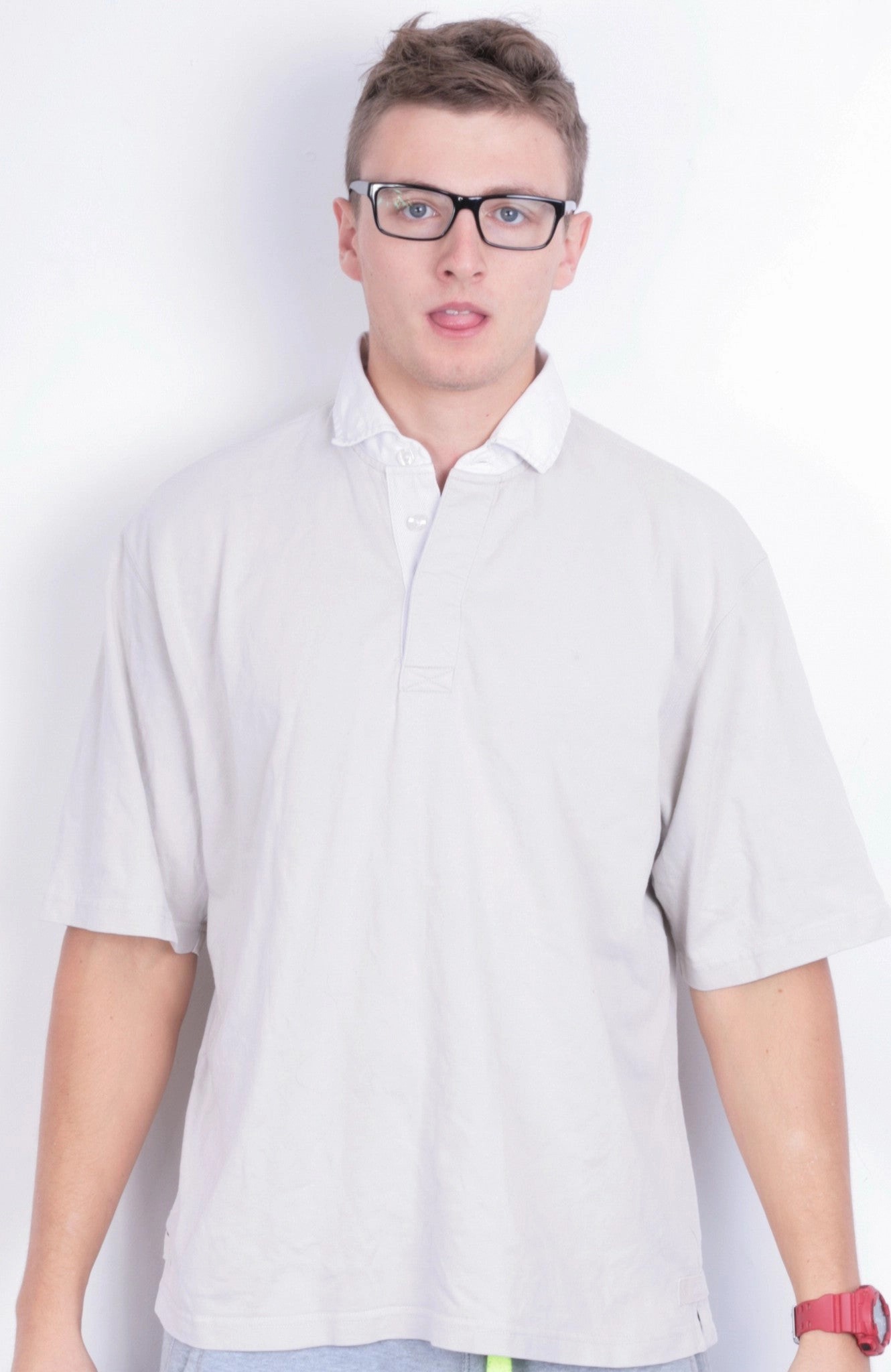 MoistureControlFibers Indoor Comfort Musto Performance Mens L Polo Shirt Beige Short Sleeve Summer Cotton Sailing