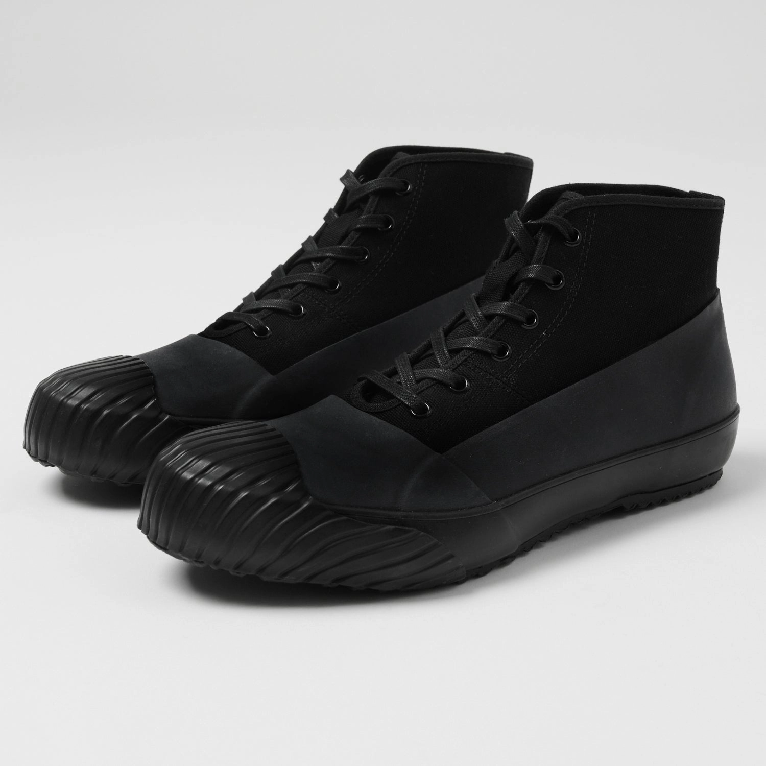 Lightweight Support Moonstar 'Alweather' Rubber Covered Hi-Top Sneaker - Black
