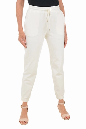 French Terry Jogger Pant Sleek and Soft Metallic accents