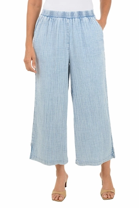 Boho Chic Gauze Wide Leg Pant Comfort Base