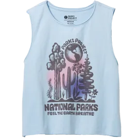 Women's Feel the Earth Breathe Stamped Tank Breathable Essentials