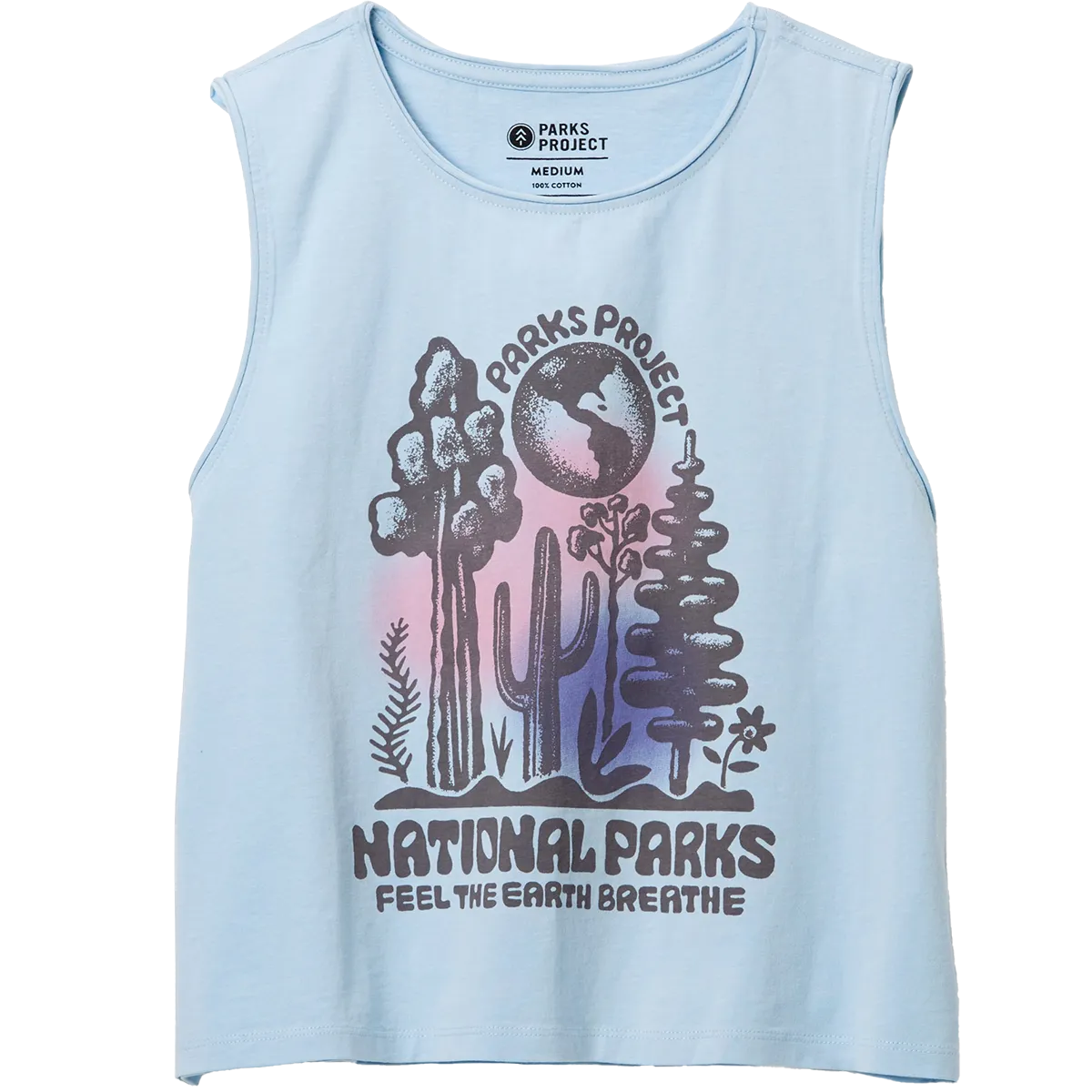 Women's Feel the Earth Breathe Stamped Tank Layering Must-Have