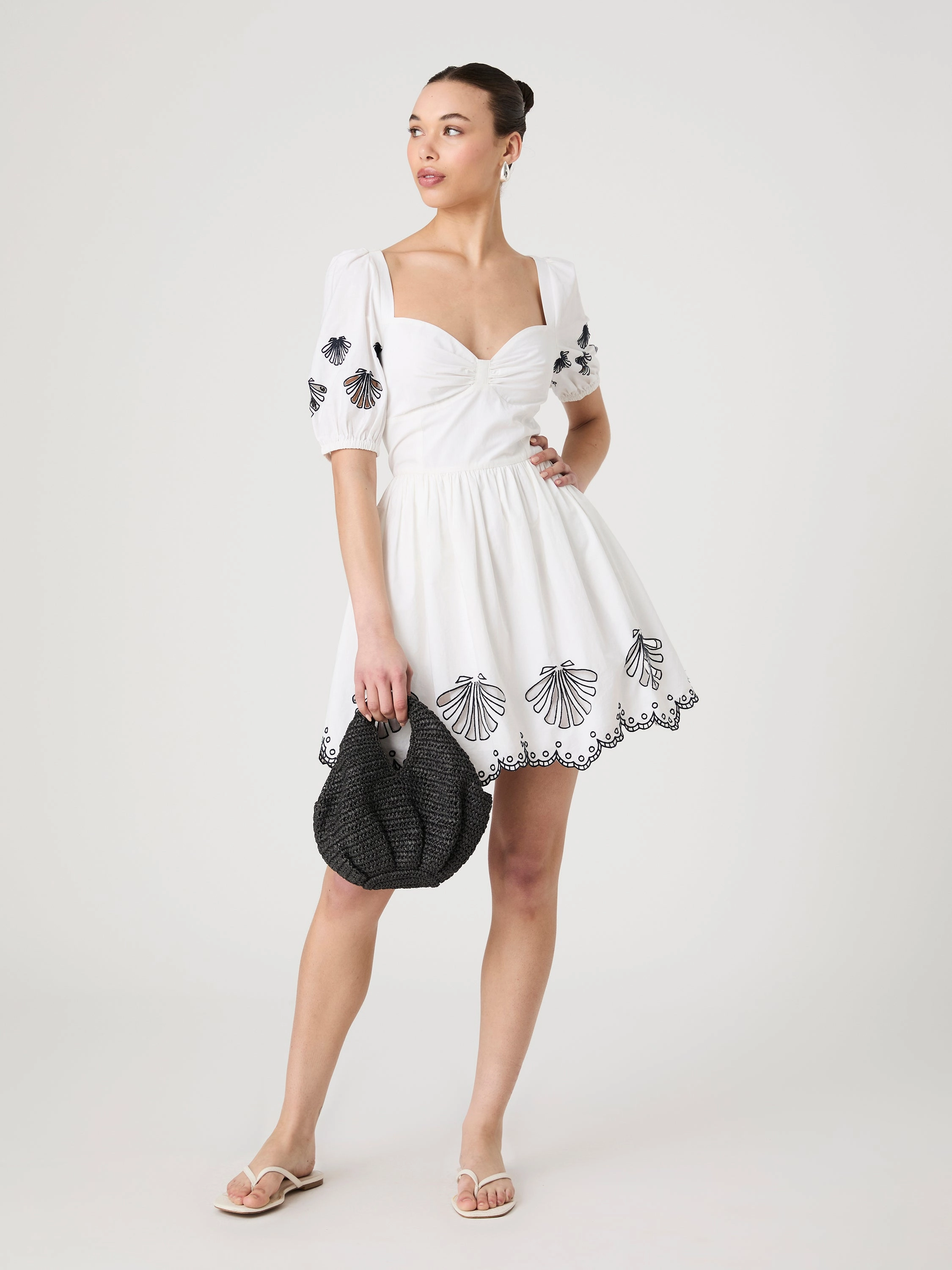 Elegant Mature Photo Glow Cambria Cotton Anglaise Dress