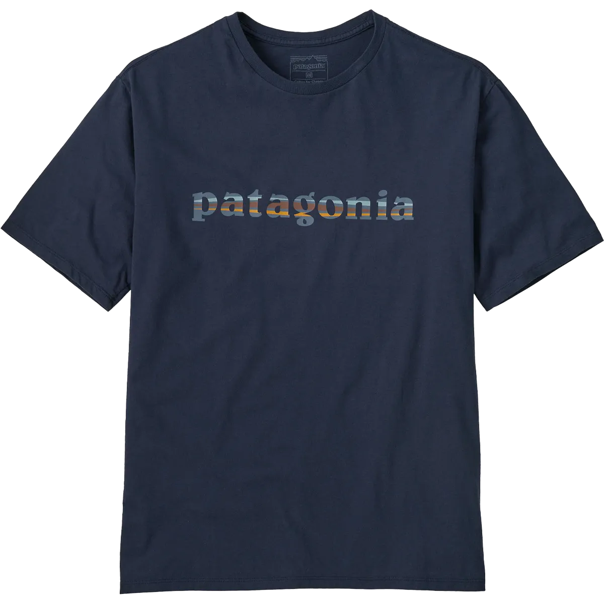 Men's 73 Skyline Text Logo Organic T-Shirt Classic Layering