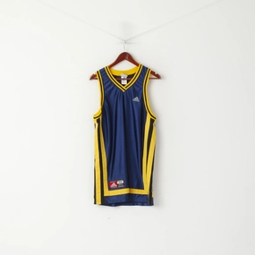 Soft Wear Adidas Men M Sleeveless Shirt Navy Basketball Teamwear Performance Vintage Vest