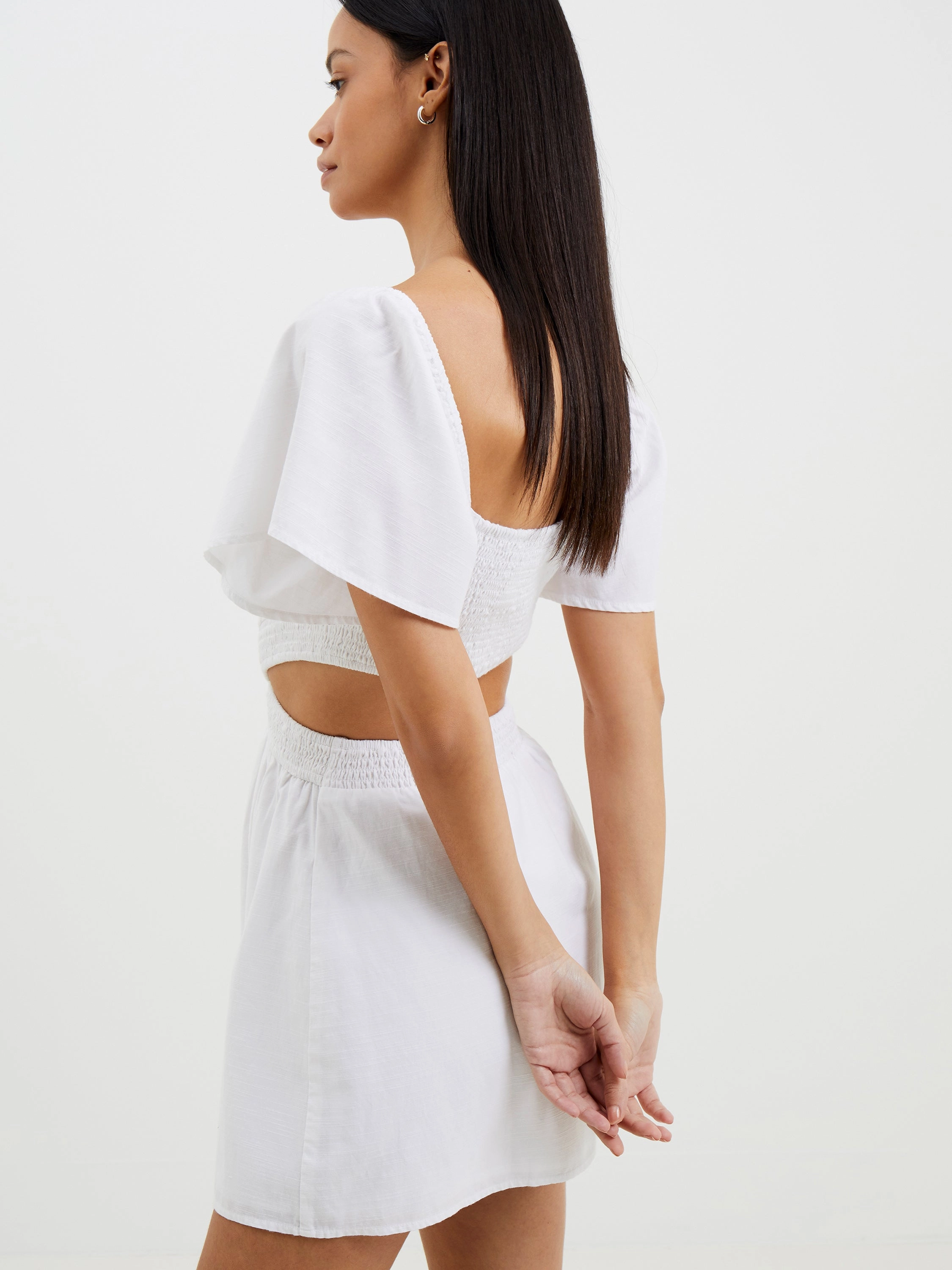 Alania Lyocell Cut Out Dress Shiny surface