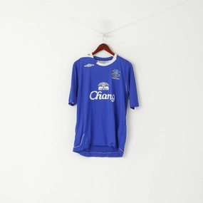 Umbro Men L Shirt Blue Everton Football Club Sportswear Jersey Nil Satis Top Fashion-Forward