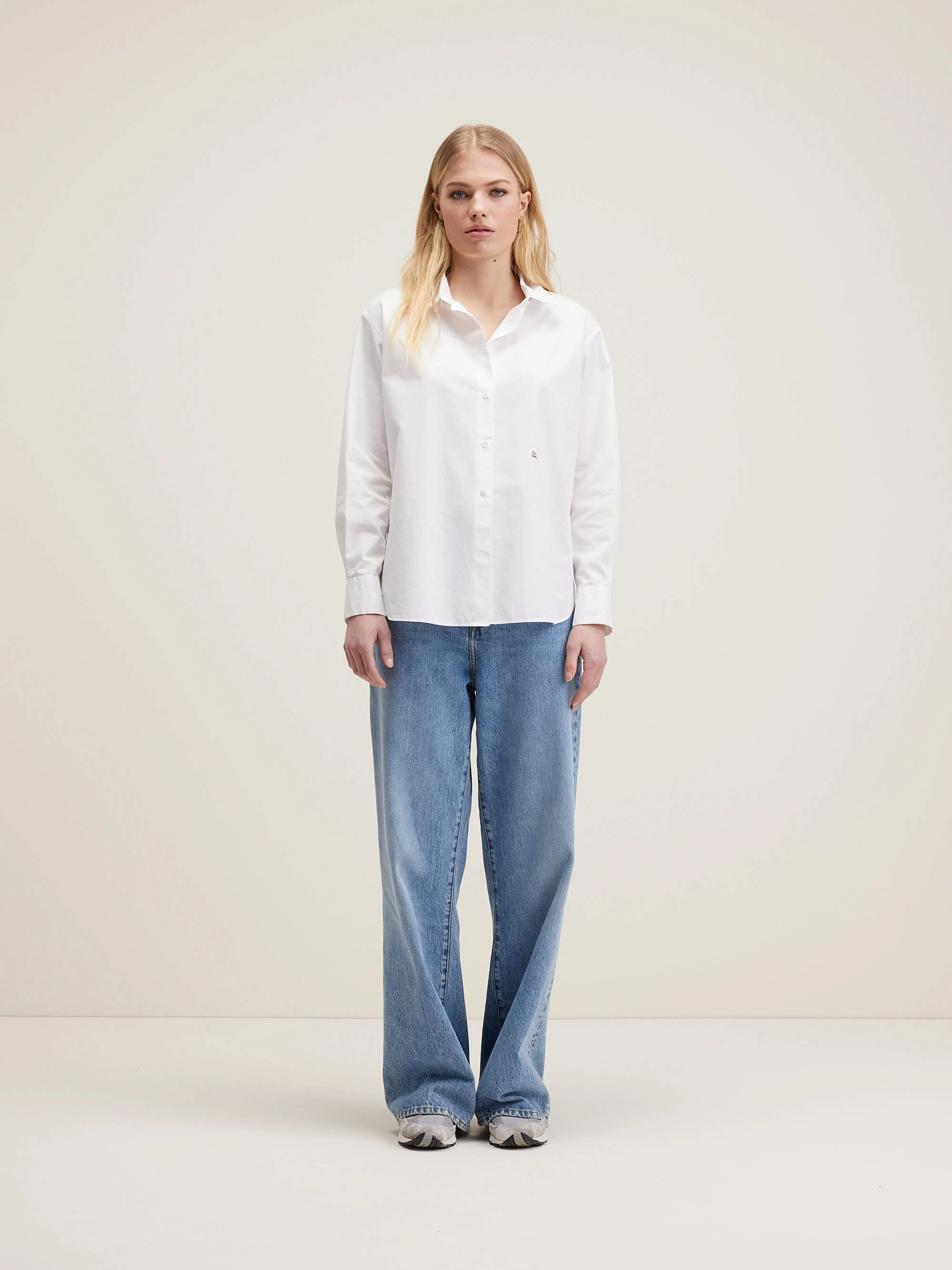 wrinkle free Gastoo poplin shirt (242 / W / WHITE)