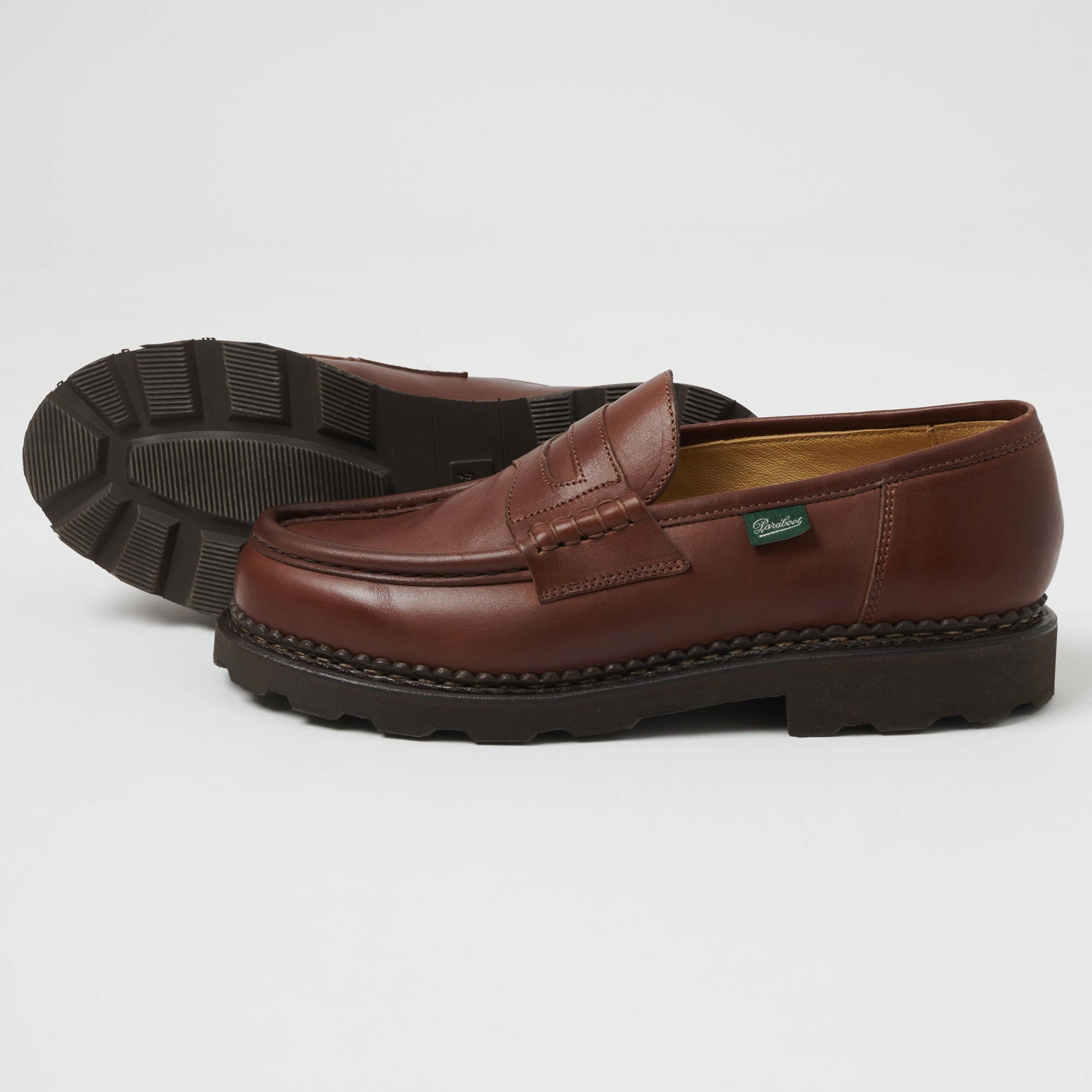 Rest Mood Paraboot Reims Marche Loafer - Brown Lisse Marron