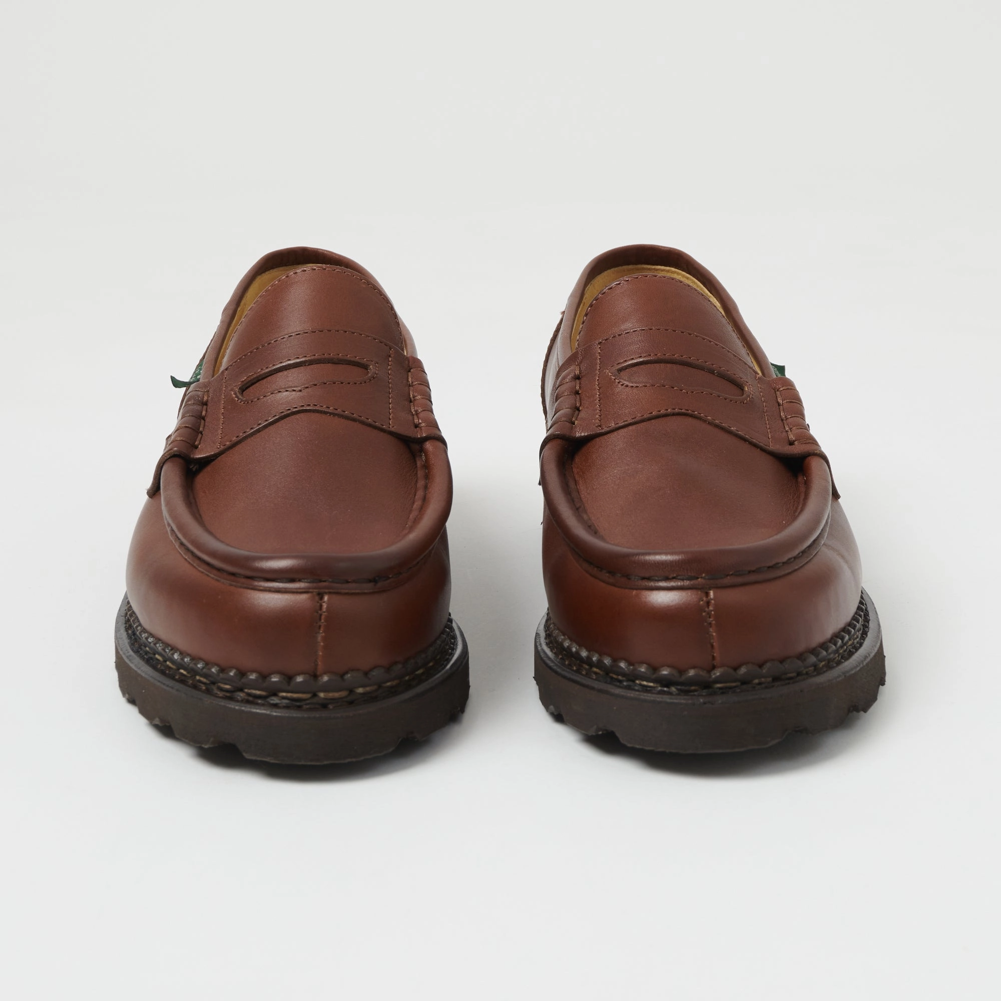 Reunion Day Comfort Insole Paraboot Reims Marche Loafer - Brown Lisse Marron