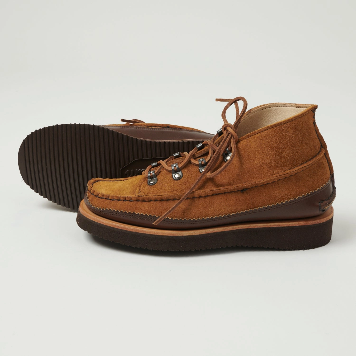 Everyday Go Light Step Shoes Yuketen Handsewn Tokyo DB Chukka w/21 Boot - FO G Brown x G Brown