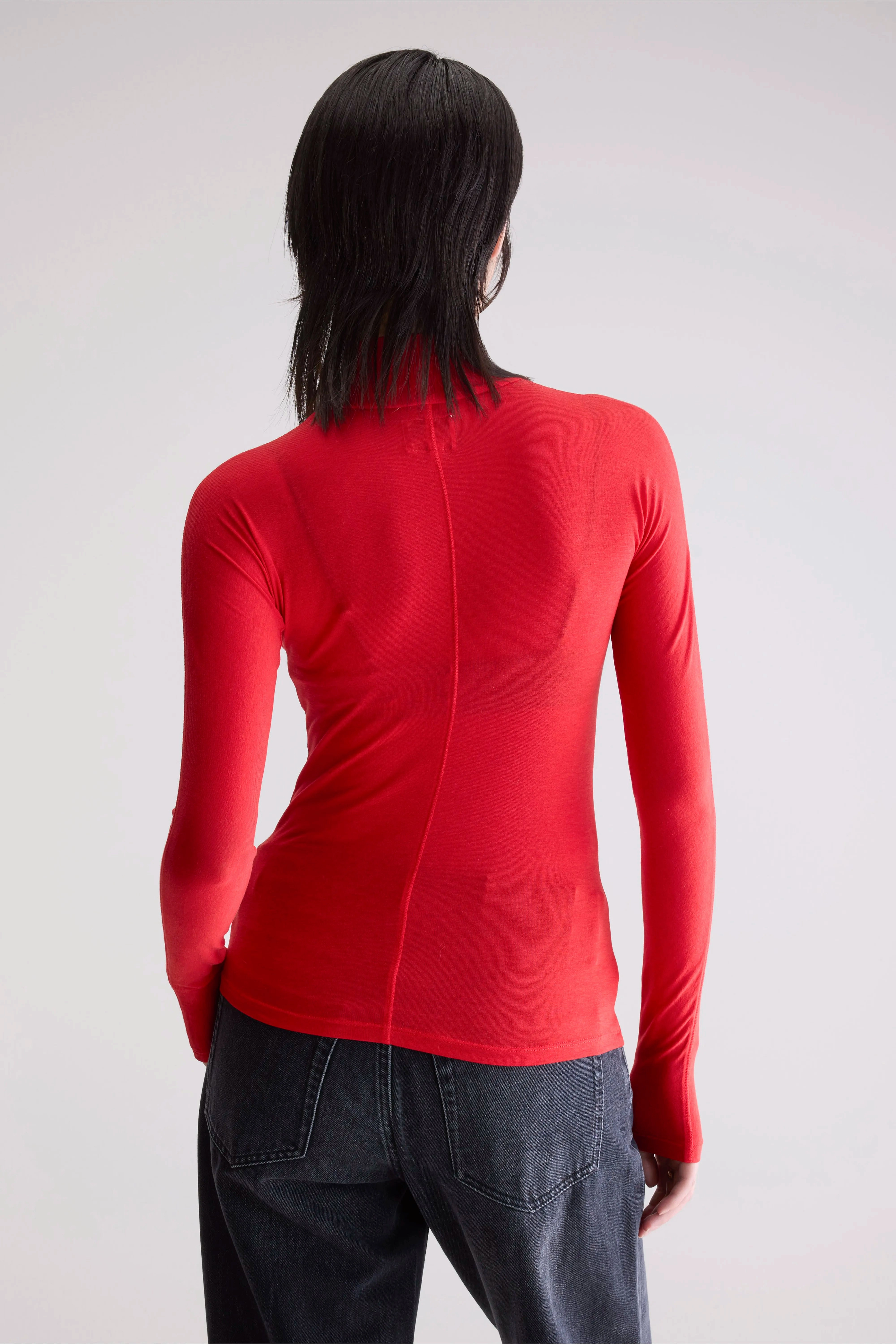 Flawy turtle neck t-shirt (252 / W / SANGUINE) Odor Free