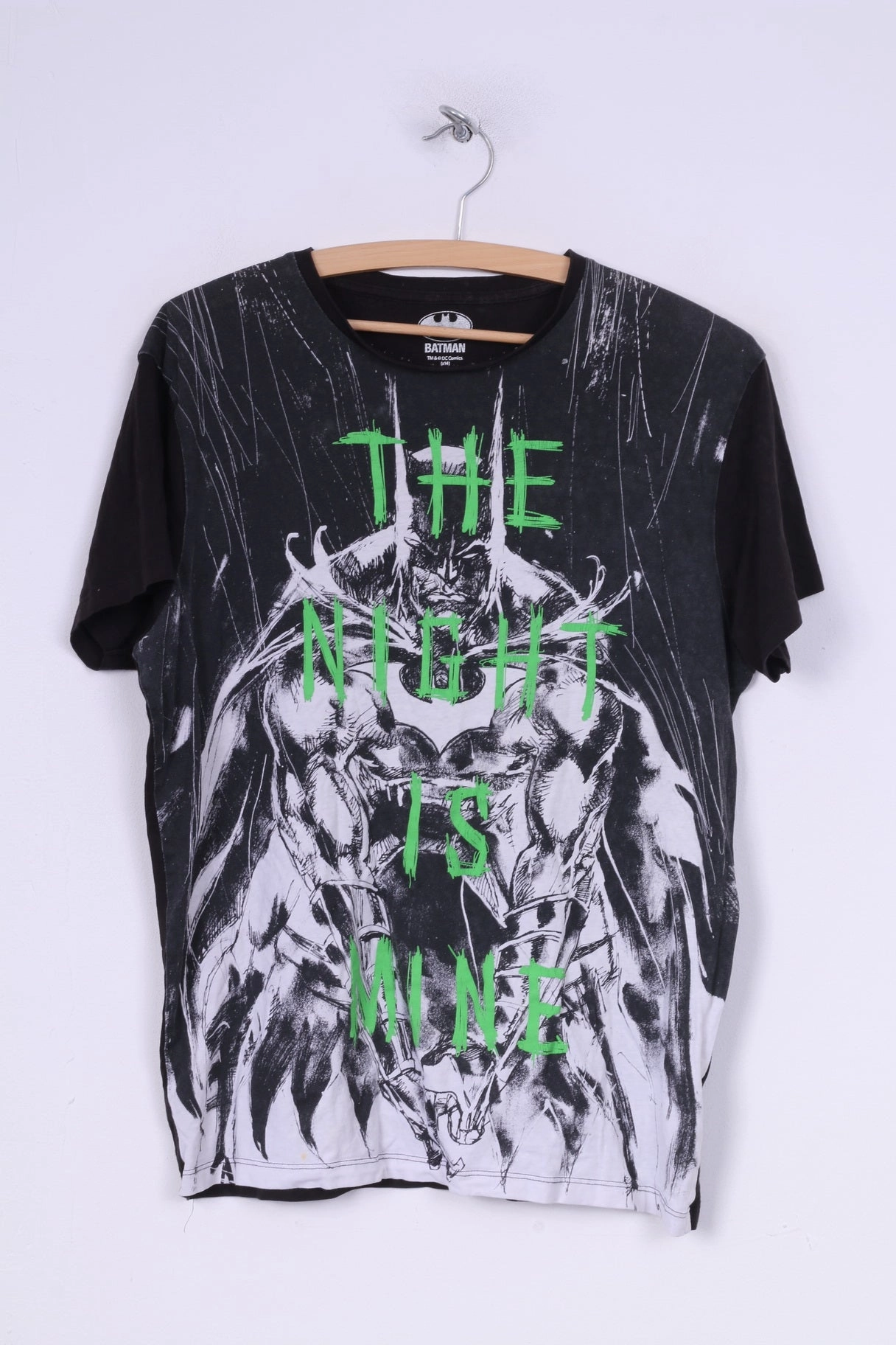 Cedar Wood State Batman The Night Is Mine Mens M T-Shirt Graphic Cotton Black Summer Top Solid color purity Breathable Fit Design