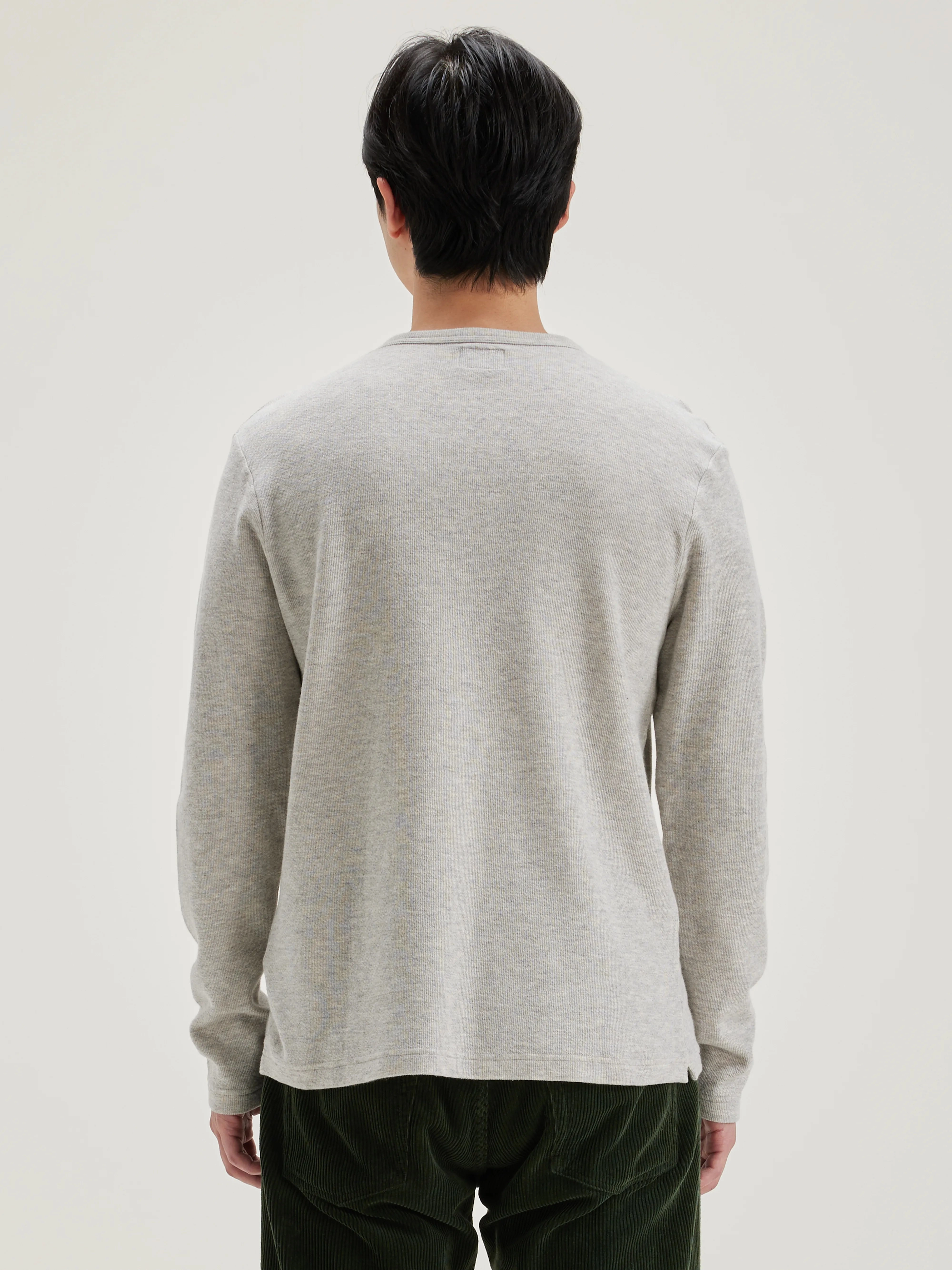 Fresh long-sleeve t-shirt (242 / M / H. GREY) TearResistant Fiber