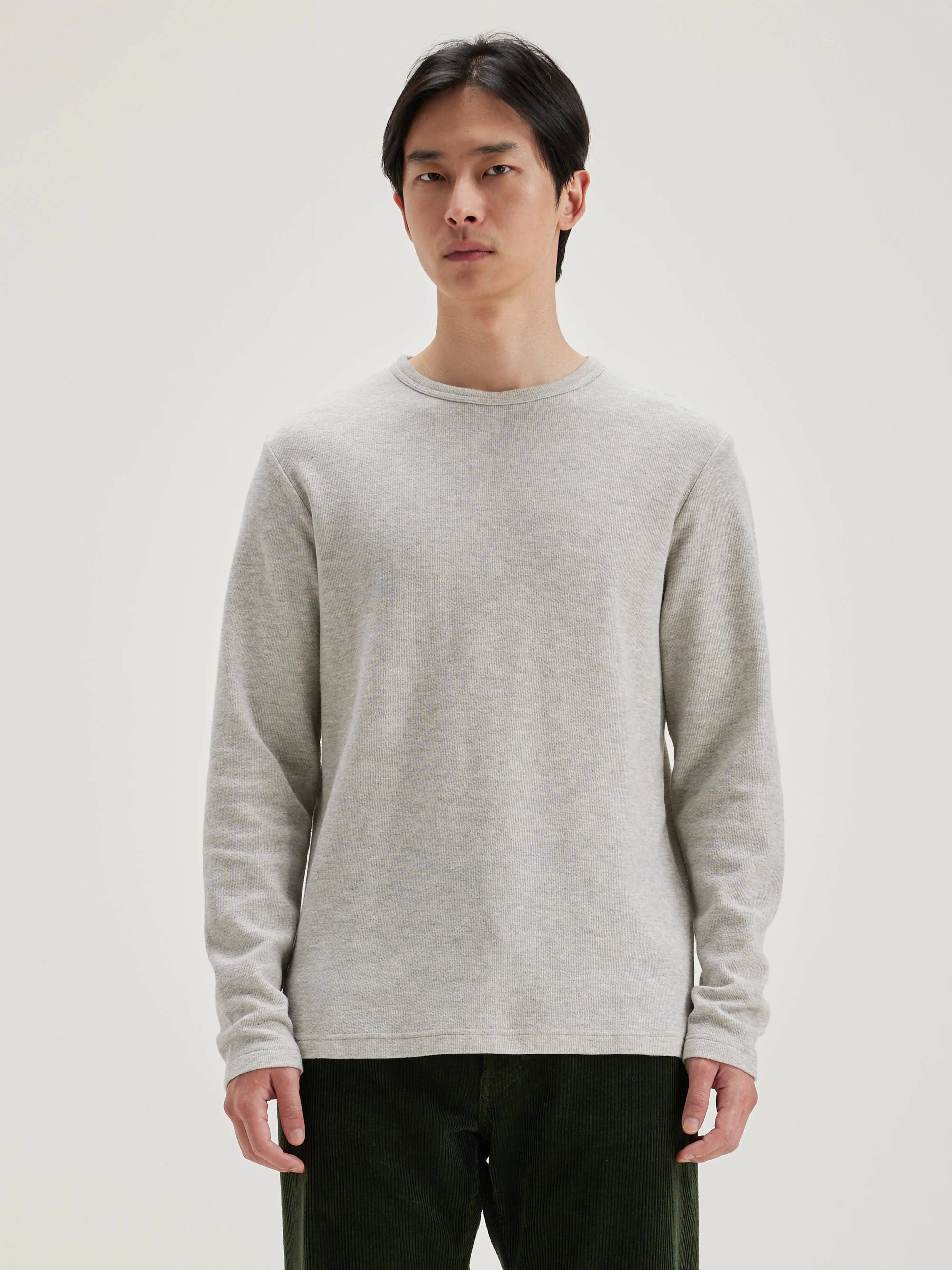 Fresh long-sleeve t-shirt (242 / M / H. GREY) Light Comfort Premium Layer