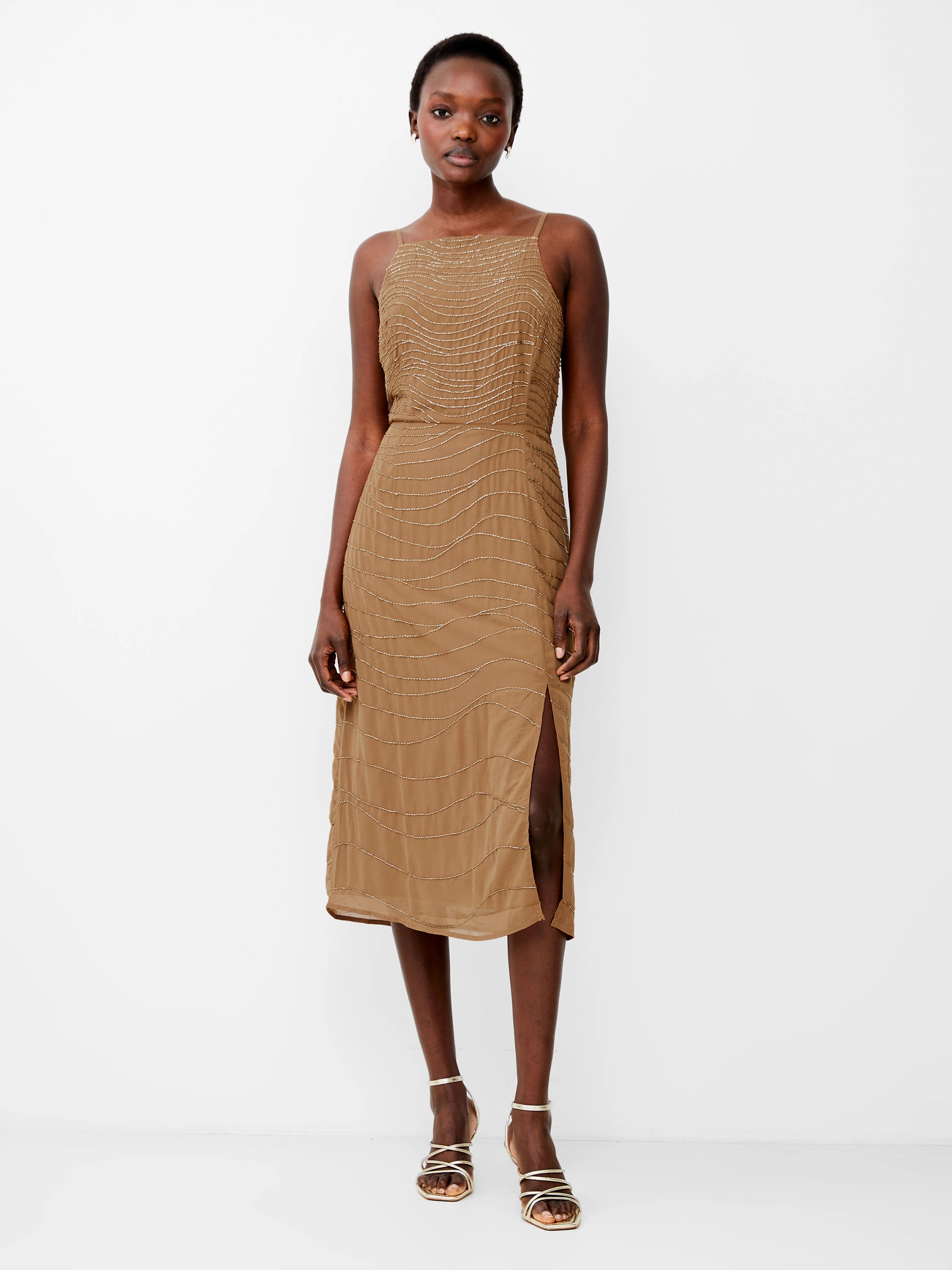 Chandler Embellished Dress Natural Aesthetic