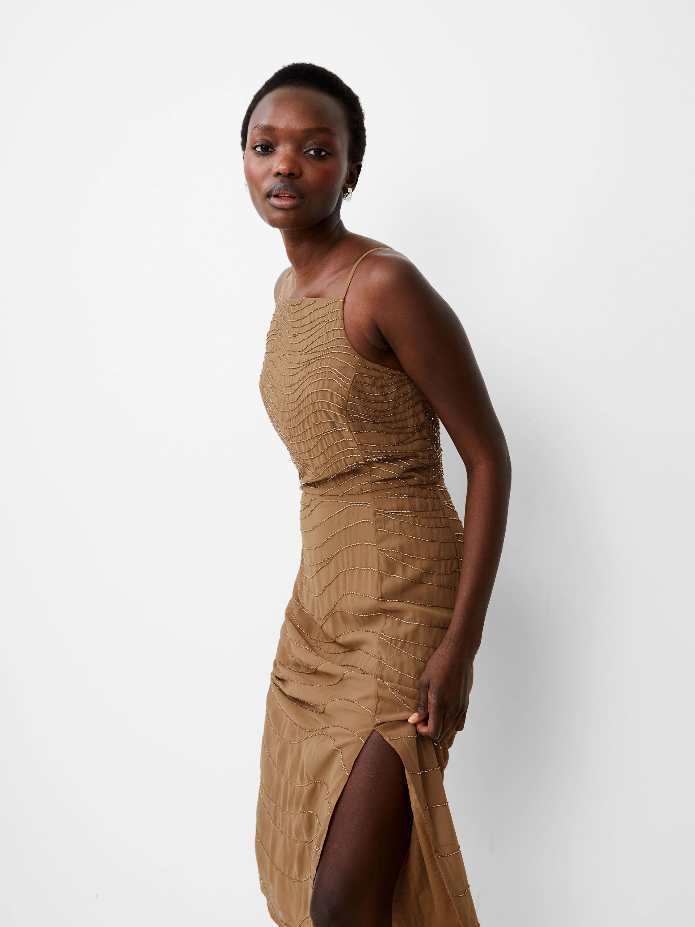 Year Round Light Finish Chandler Embellished Dress