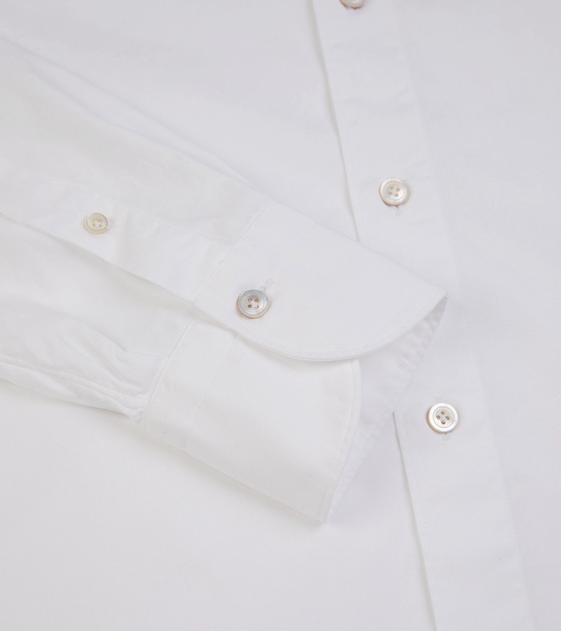 Finamore Gaeta Classic Cotton Leonardo Button Down Sport Shirt: Fine Oxford White networking event
