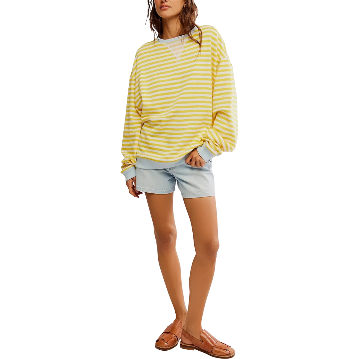 Patchwork Women's Classic Striped Crew