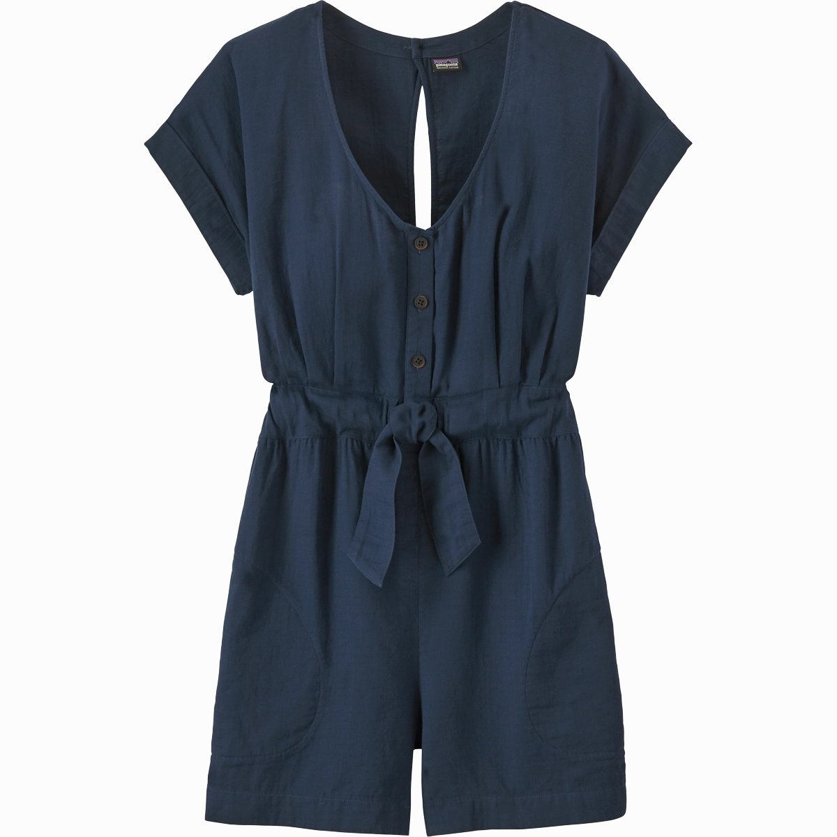 Women's Organic Cotton Gauze Romper 4" Light Drape Chic Look