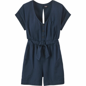 Women's Organic Cotton Gauze Romper 4" Velvet-Touch