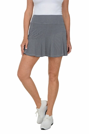 Quick Dry Fabric Mini Check UPF50  Flounce Skort