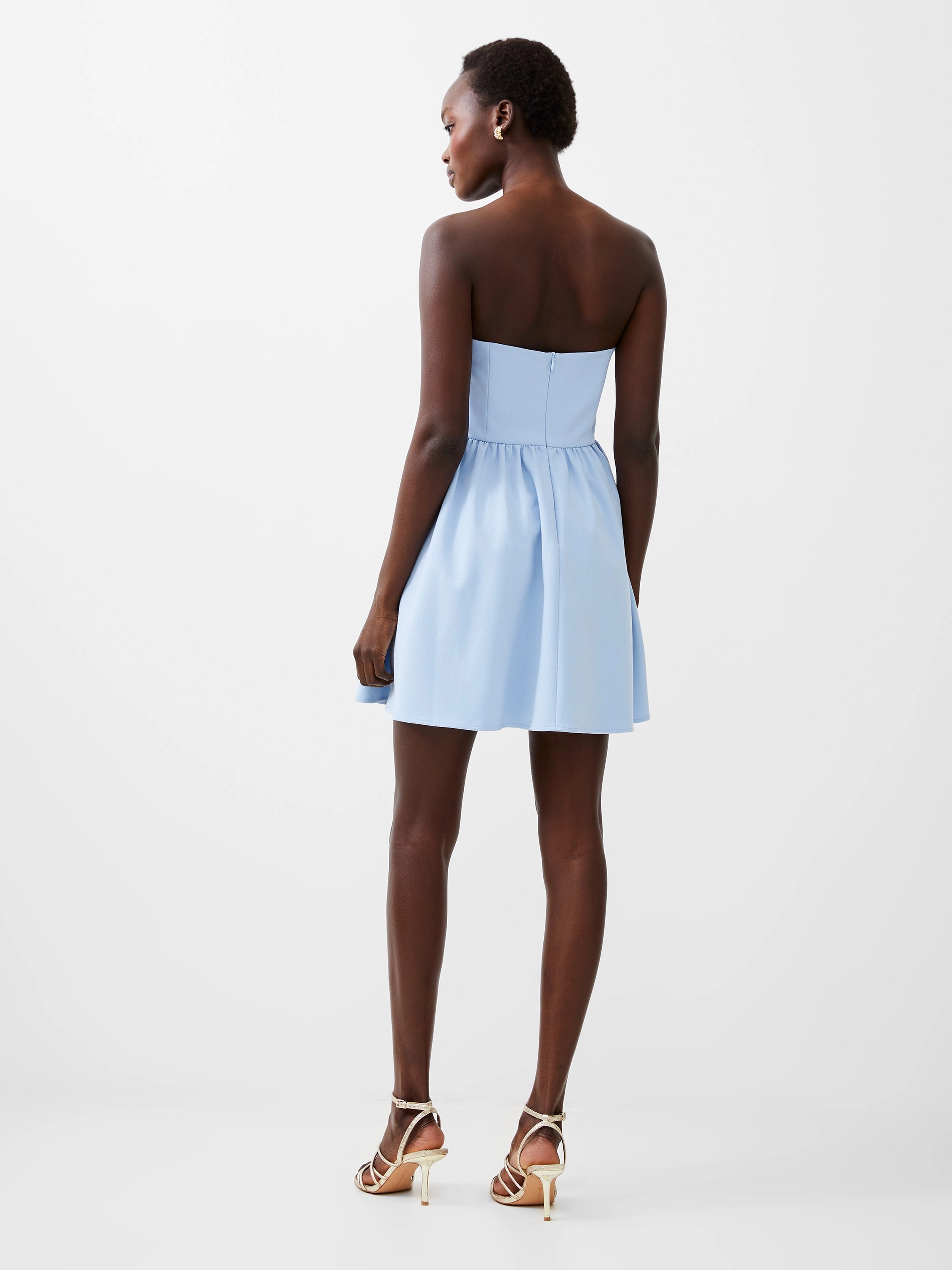 Travel-Pack Whisper Strapless Peplum Dress