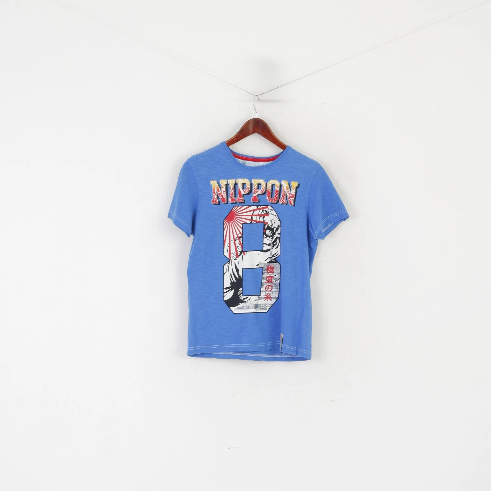 Nippon Osaka Series Men S Shirt Blue Baseball Graphic Cotton Emroidered Top Perfect Design