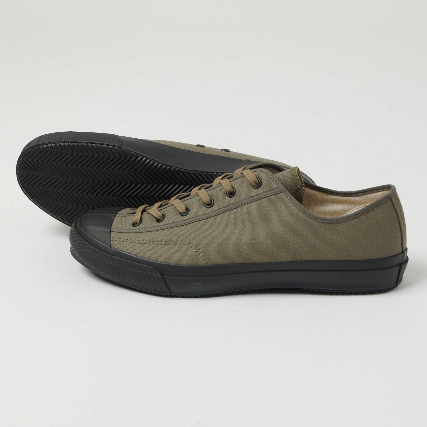 Moonstar 'Gym Classic' Rubber Sole Canvas Sneaker - Olive Comfortable Standing