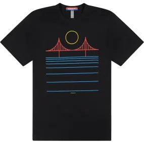 Minimal Bridge Color Unisex Tee Light Fit Wear Easy-to-Match
