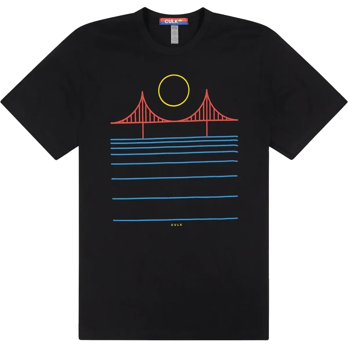 Minimal Bridge Color Unisex Tee Silk combination Breathable Waist