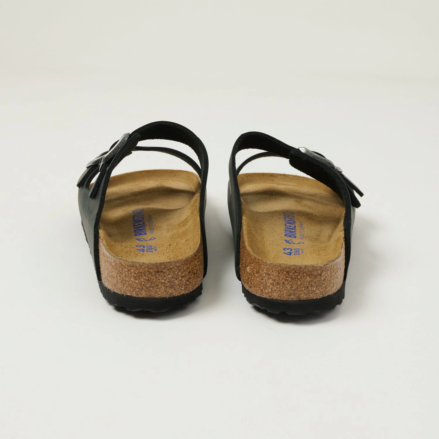 Birkenstock Arizona Suede Leather Sandal - Black Wide Straps summer shoes